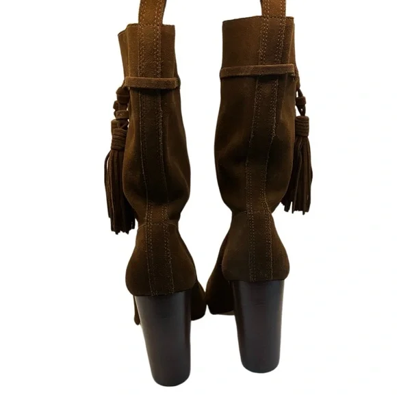 VINCE CAMUTO Suede Fringe boot Fermel Slouch Tassel Boots Western size 8 - Picture 6 of 10